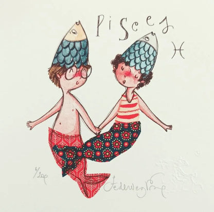 Grafica di Federica Porro "Pesci" (lui/lei)