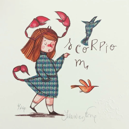 Grafica di Federica Porro "Scorpione" (lui/lei)