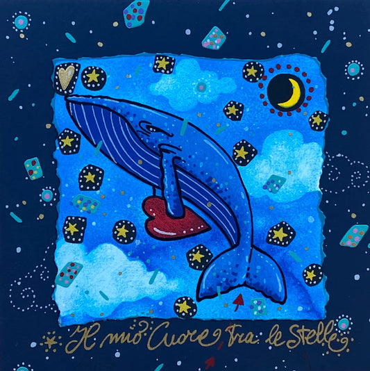 Grafica di Andrea Agostini "Il mio cuore tra le stelle"
