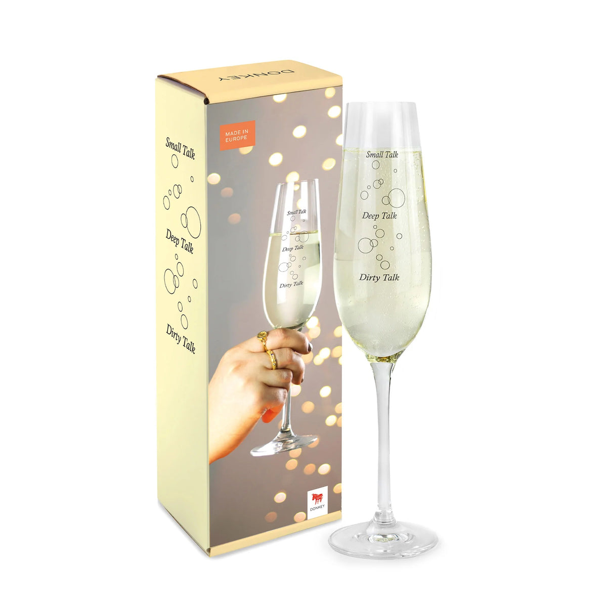 Calice in vetro "Glass of Talk" Donkey
