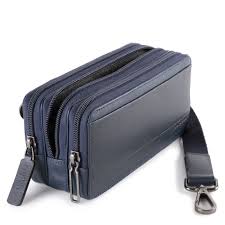 Pochette da polso a tre cerniere in pelle Stationery Piquadro