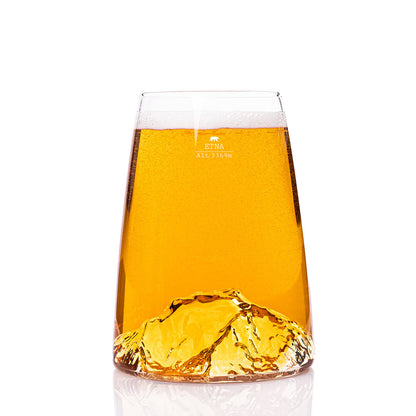 Bicchiere da long drink o birra "Topographic: Etna"