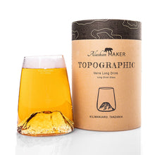 Carica l&#39;immagine nel visualizzatore di Gallery, Bicchiere da long drink o birra &quot;Topographic: Kilimangiaro&quot;
