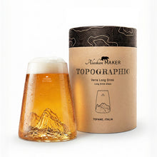 Carica l'immagine nel visualizzatore di Gallery, Bicchiere da long drink o birra "Topographic: Tofane"
