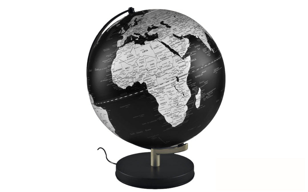 Mappamondo con illuminazione touch