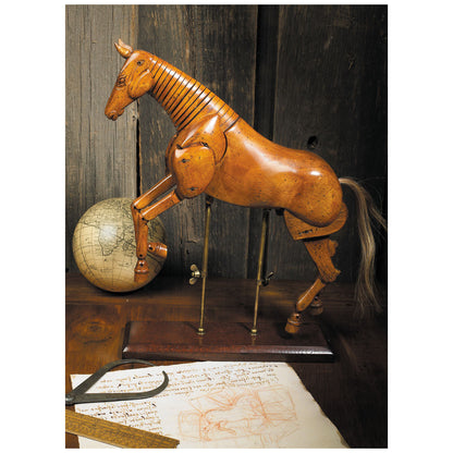 Manichino artistico di cavallo snodabile in legno (disponibile in due misure)