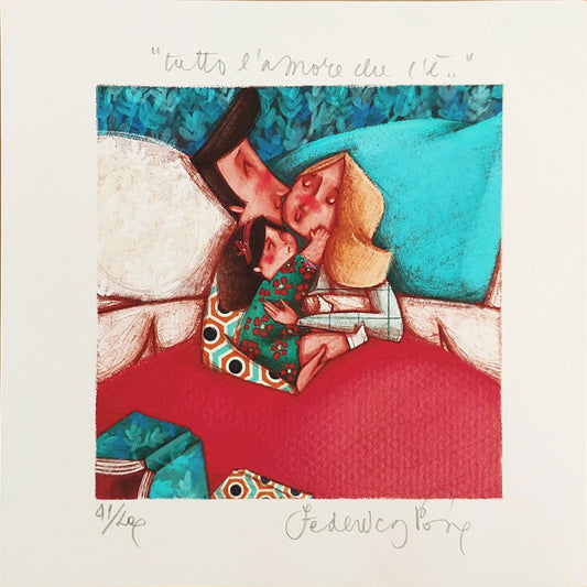 Grafica di Federica Porro "Tutto l'amore che c'è"