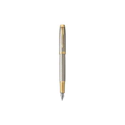 Penna Stilografica Parker IM Warm Silver Golden Trim