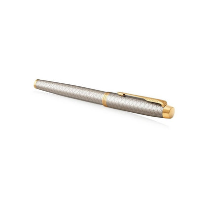Penna Stilografica Parker IM Warm Silver Golden Trim