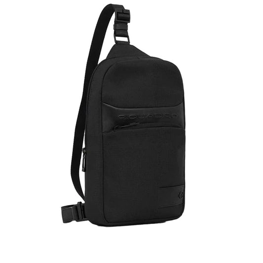 Monospalla sottile porta iPad® in tessuto e pelle "Wollen" Piquadro
