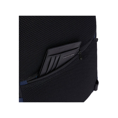 Monospalla sottile porta iPad® in tessuto e pelle "Wollen" Piquadro