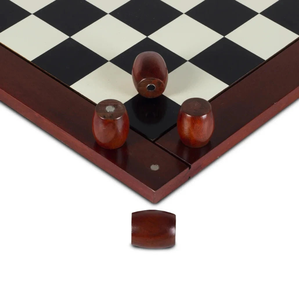 Scacchiera classica in legno con scacchi Authentic Models "Staunton"