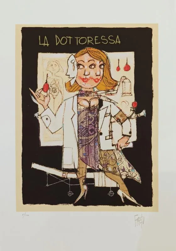 Grafica di Paolo Fresu "La Dottoressa" nuova tiratura