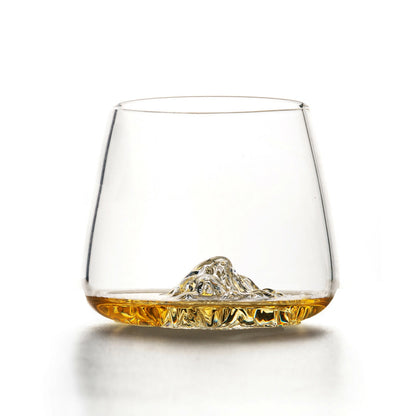 Set due bicchieri da whisky "Topographic: Monte Bianco e Everest"