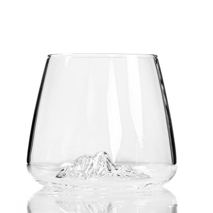 Set due bicchieri da whisky "Topographic: Monte Bianco e Everest"