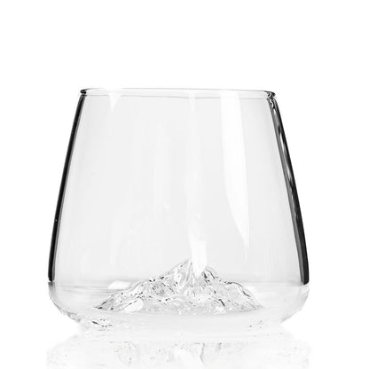 Set due bicchieri da whisky "Topographic: Monte Bianco e Everest"