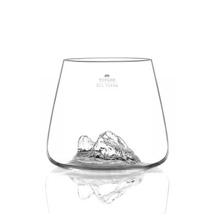 Set due bicchieri da whisky "Topographic: Tofane e Marmolada"