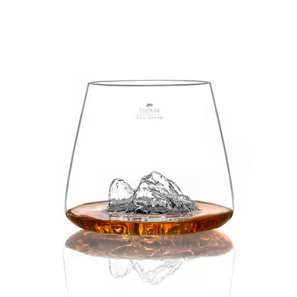Set due bicchieri da whisky "Topographic: Tofane e Marmolada"