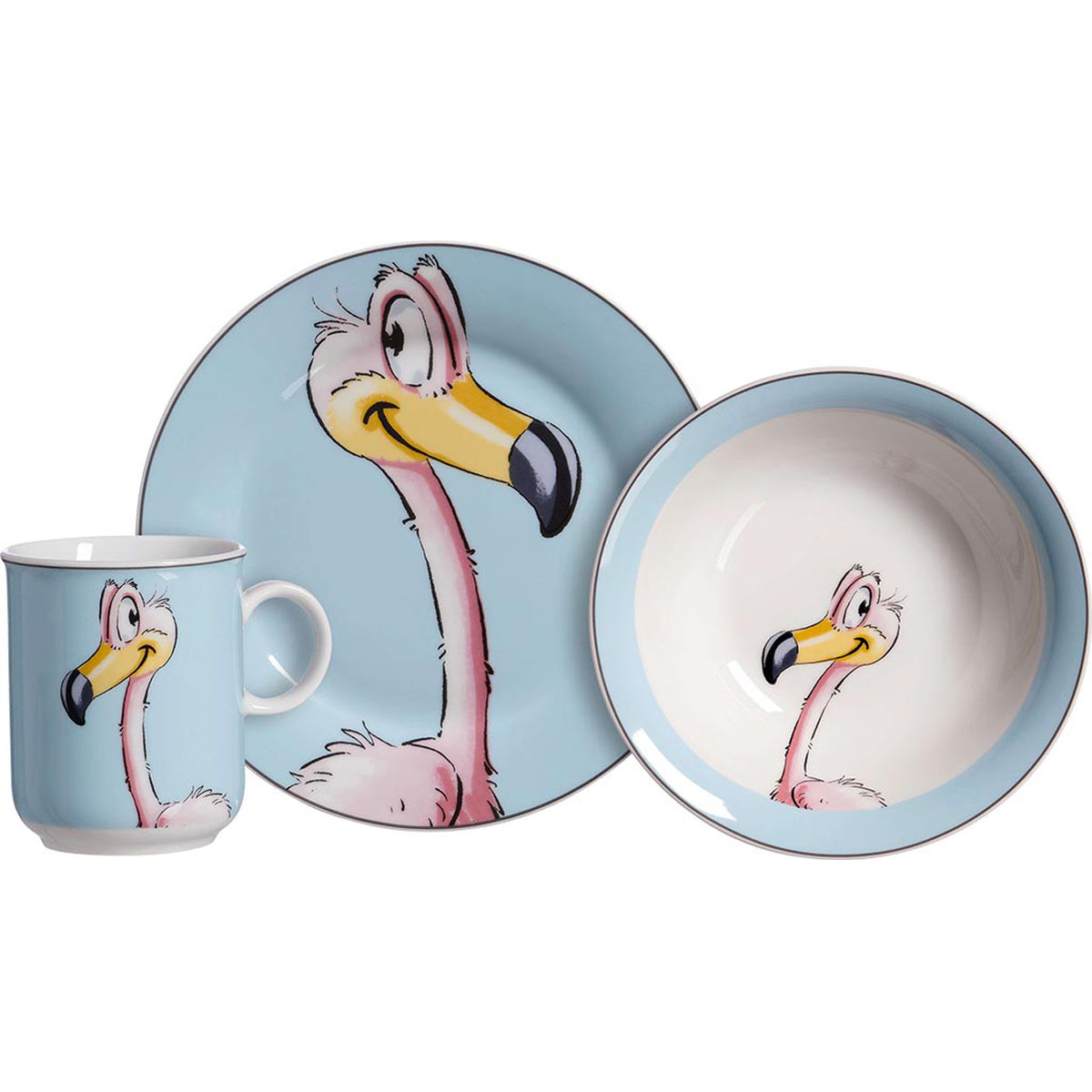 Set per bambini “Happy Zoo – Flo il fenicottero" Boltze
