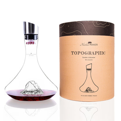 Decanter "Topographic: Pic du Midi"