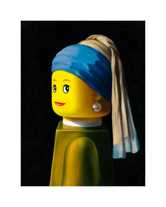 Grafica di Stefano Bolcato "RAGAZZA CON IL TURBANTE - VERMEER"
