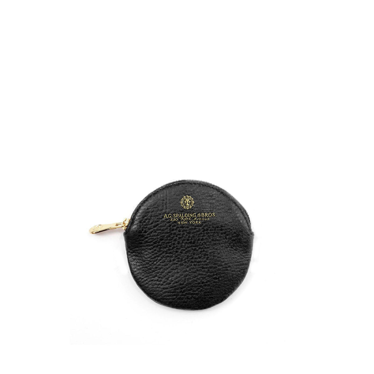 Portachiavi rotondo in pelle Tiffany A. G. Spalding & Bros  nero