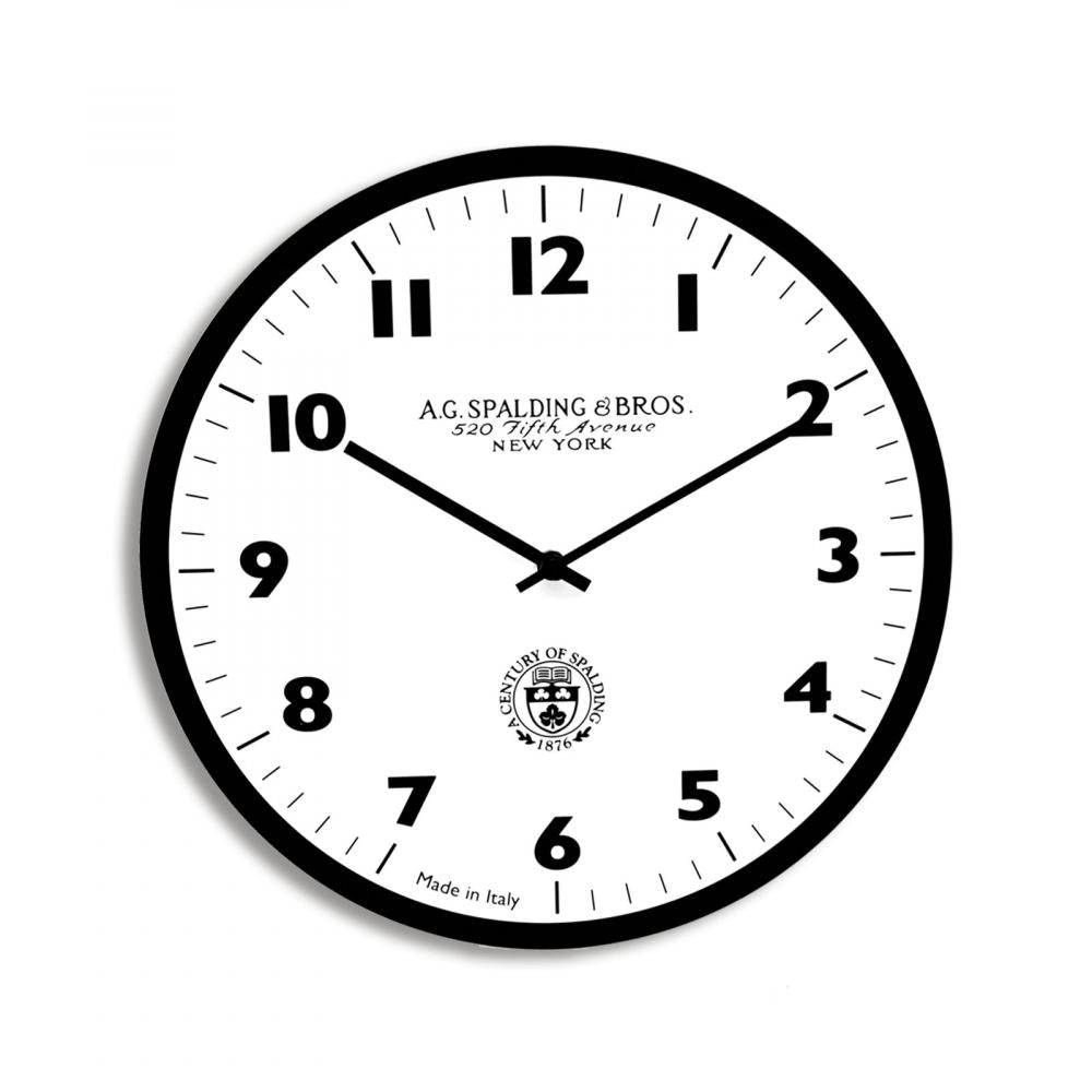 Orologio da parete plexy A.G.Spalding & Bros bianco