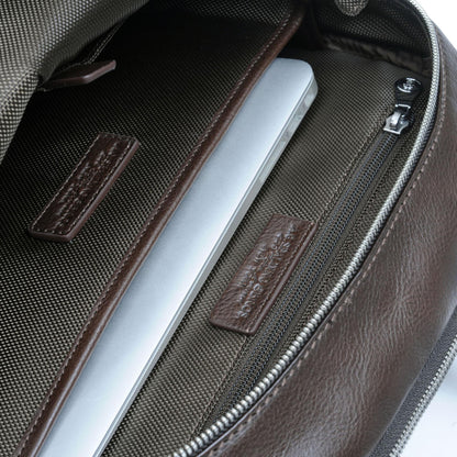 Zaino portacomputer 15,6"  in pelle Midwest  A.G. Spalding & Bros