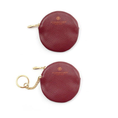 Portachiavi rotondo in pelle Tiffany A. G. Spalding & Bros  rosso