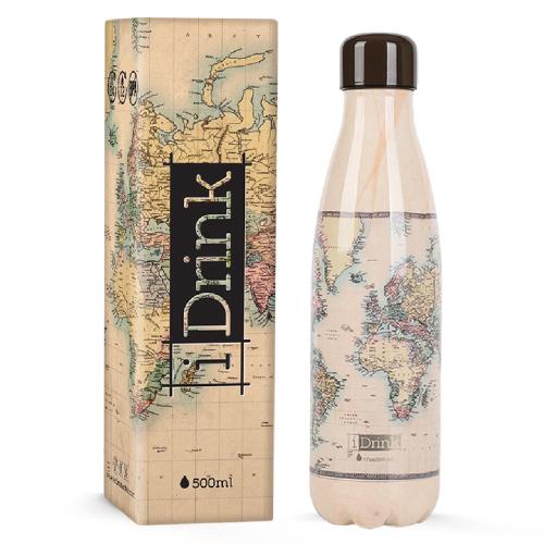Bottiglia Termica Alluminio "Map" iDrink