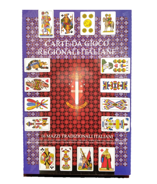 Kt da 16 mazzi di carte regionali Dal Negro