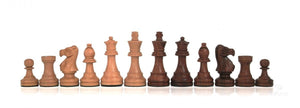 Scacchiera 40x40  in legno finitura ebano con scacchi in legno