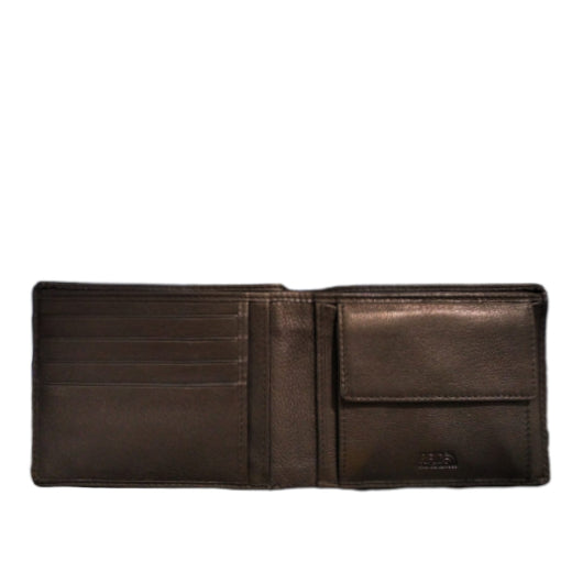 Portafogli in pelle con portaspicci RFID "Washington" A.G. Spalding & Bros testa di moro