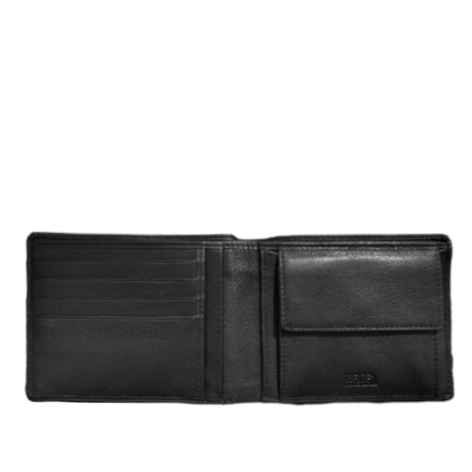 Portafogli in pelle con portaspicci RFID "Washington" A.G. Spalding & Bros nero