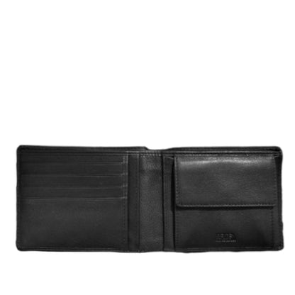 Portafogli in pelle con portaspicci RFID "Washington" A.G. Spalding & Bros nero