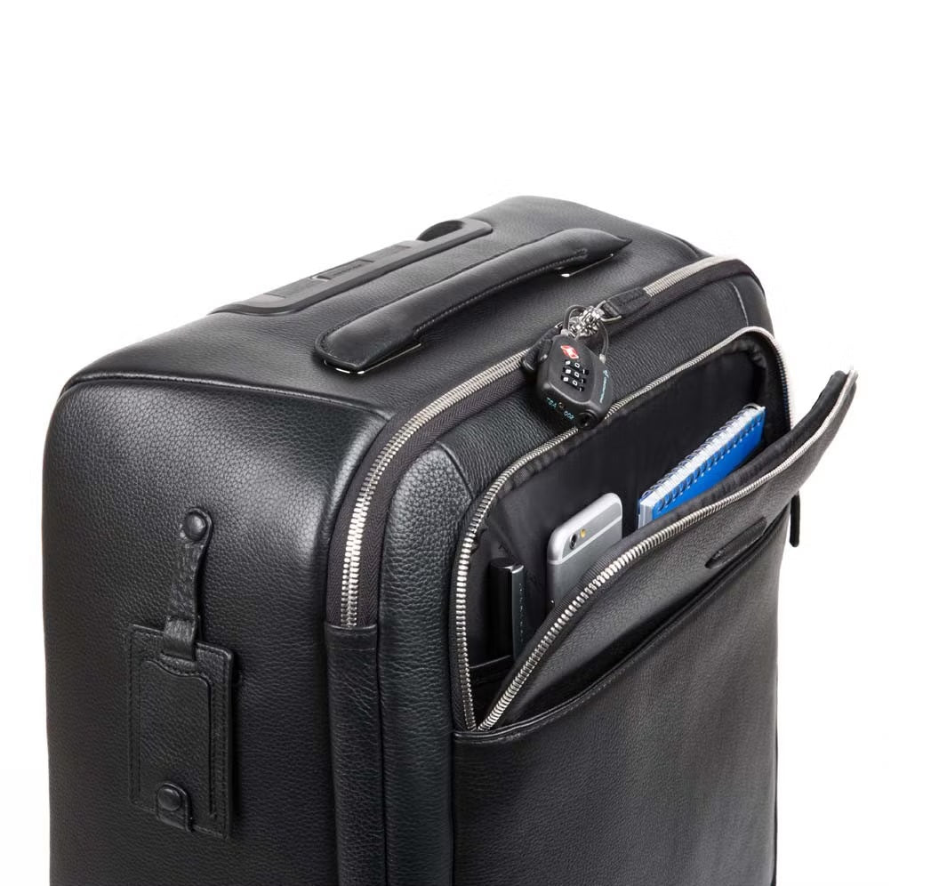Trolley cabina in pelle con portapc 15" e portaipad Modus Piquadro