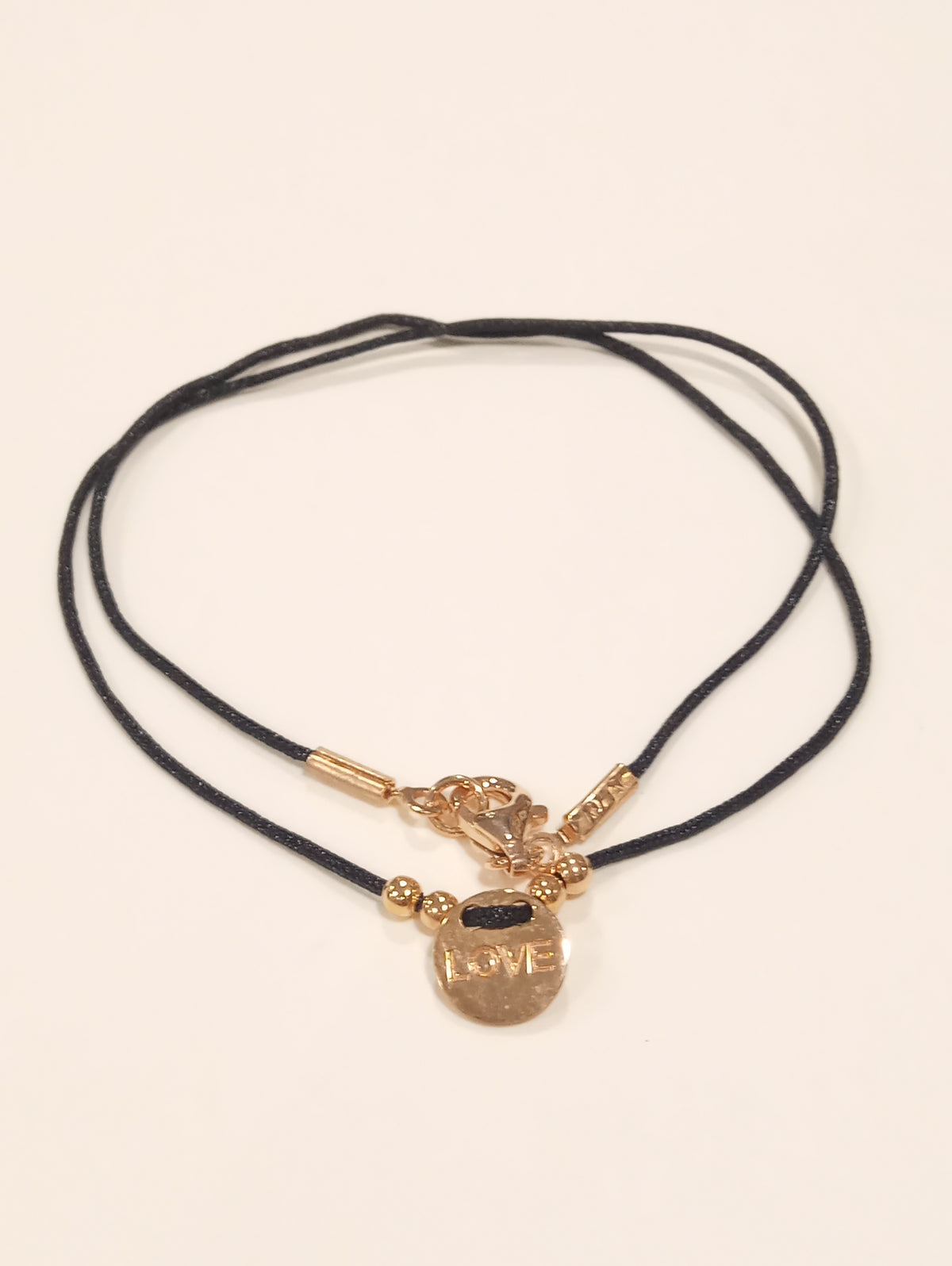 Bracciale doppio giro Love nero