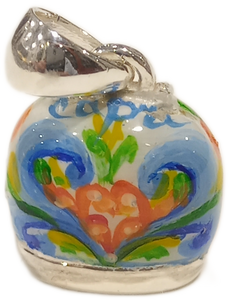 Ciondolo campanella di Capri dipinta a mano "Ceramica"