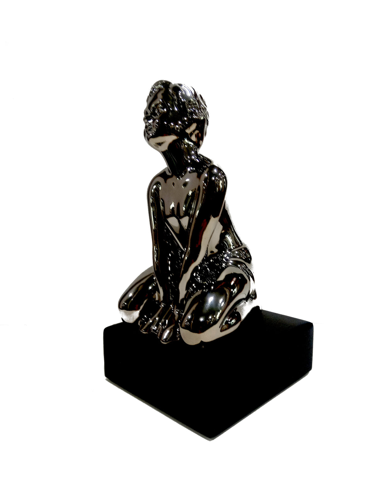 Scultura in resina "Ragazza seduta"