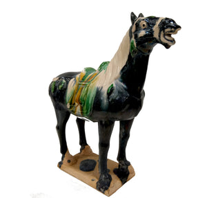 Scultura in terracotta cinese Sancai "Cavallo "