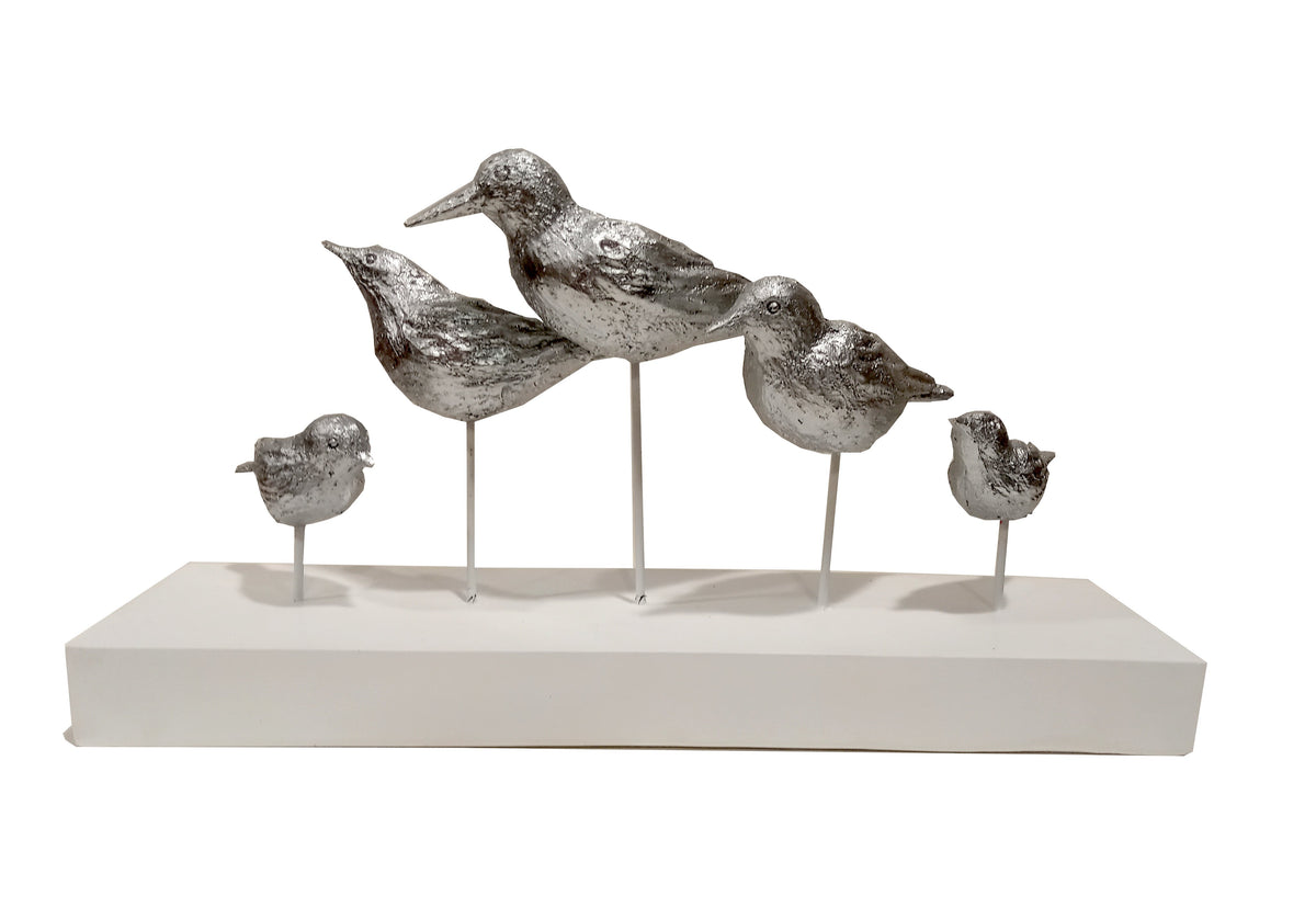Scultura in resina "Uccellini"