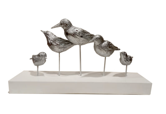 Scultura in resina "Uccellini"