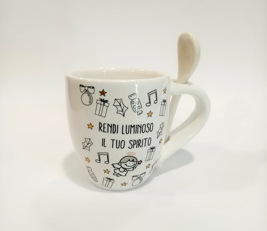 Tazzina da caffè "Rendi luminoso il tuo spirito"