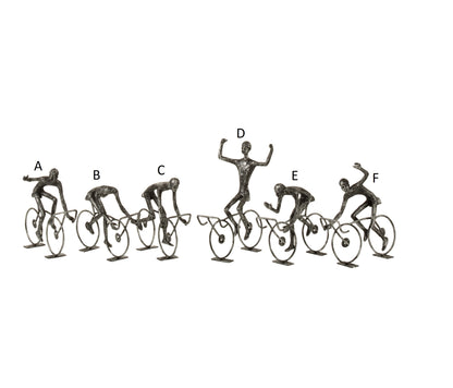 Scultura in metallo "Ciclisti" (acquistabile anche singolarmente)