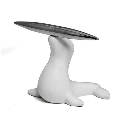 Fermacarte foca magnetica con penna
