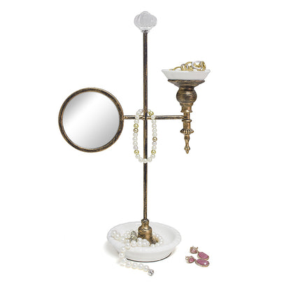 Portagioie in ceramica e metallo "Boudoir"