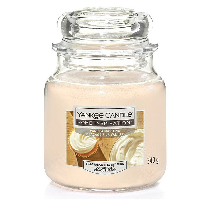 Giara Media Yankee Candle 340gr VANILLA ALMOND FROSTIES