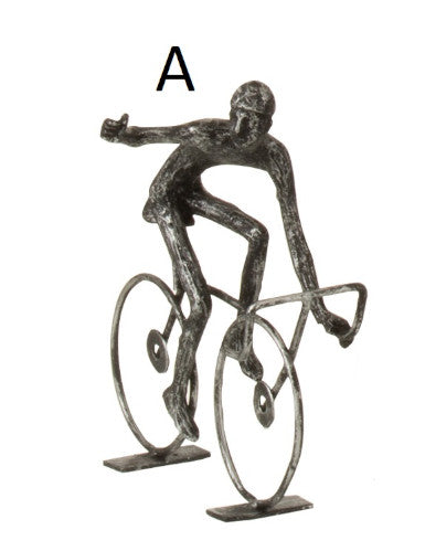 Scultura in metallo "Ciclisti" (acquistabile anche singolarmente)