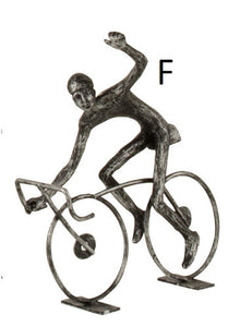 Scultura in metallo "Ciclisti" (acquistabile anche singolarmente)