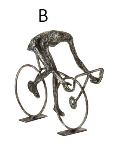 Scultura in metallo "Ciclisti" (acquistabile anche singolarmente)